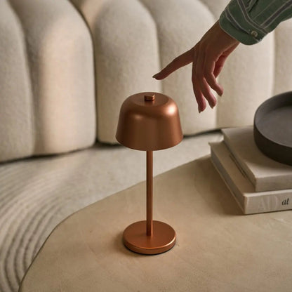 Anton Copper Rechargeable Table Lamp | Stylish & Cordless Lighting
