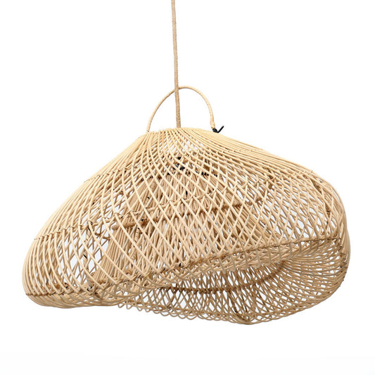 Rattan Κρεμαστό Φωτιστικό - Μεγάλο Φυσικό Υφαντό Φωτιστικό Cloud