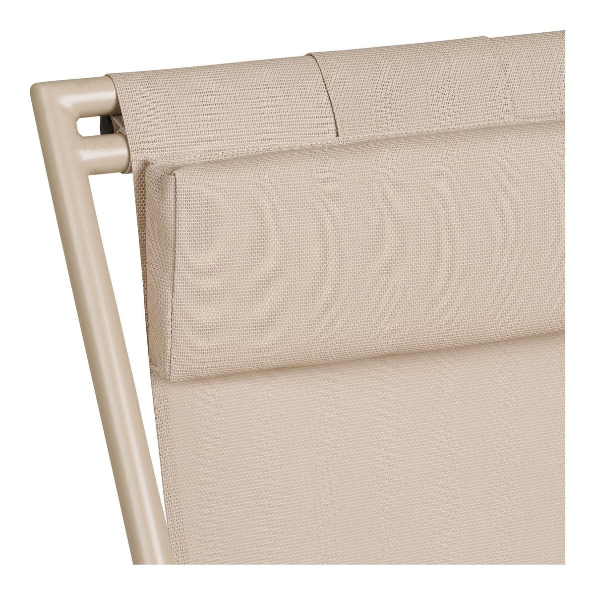 Curtis Beach chair with 4-position backrest, textilene/steel, taupe