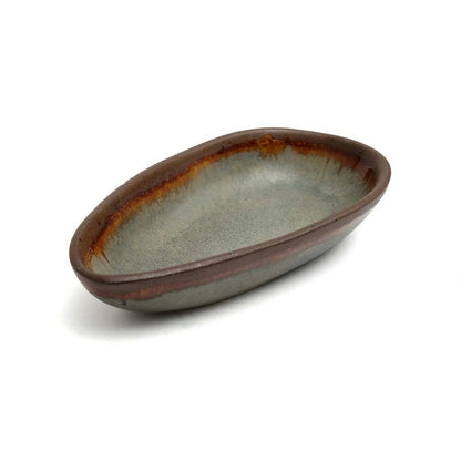 Ceramic Serving Tray - Rustic Small Platter with Unique Finish
