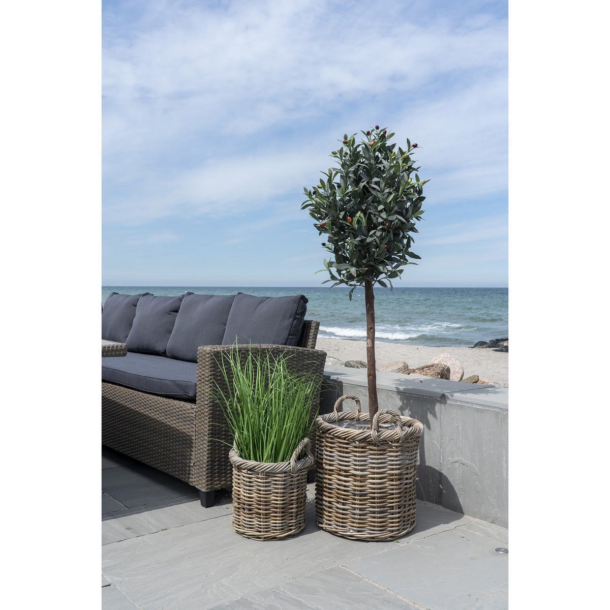 Gili Baskets - Natural, Kubu Rattan - Set of 2