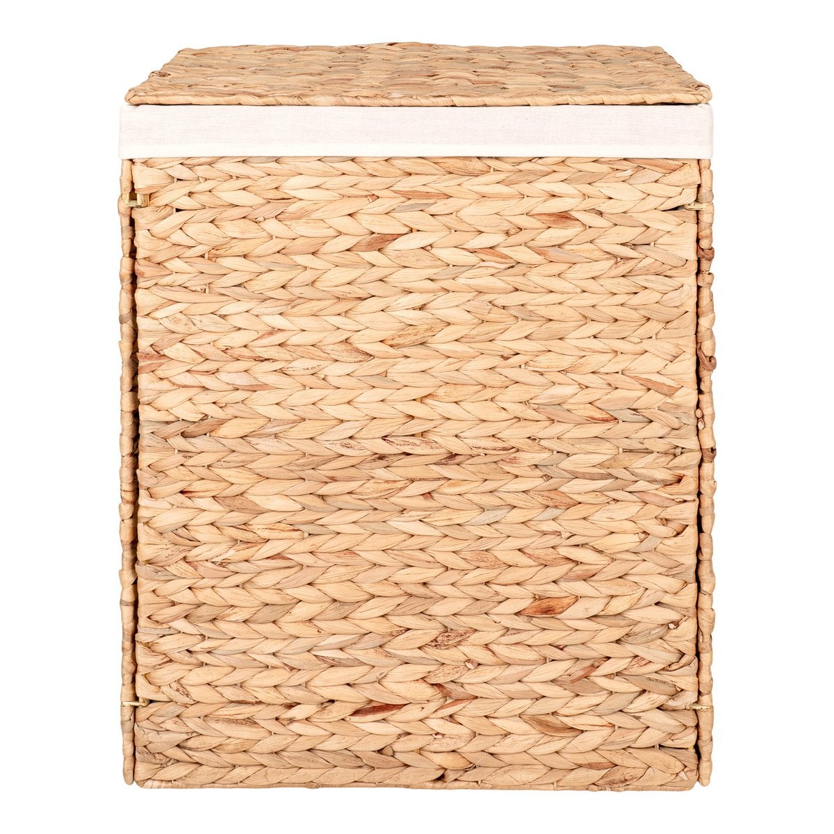 Passo Laundry Basket - Natural, Water Hyacinth/Cotton/Polyester, 43x32x55 cm