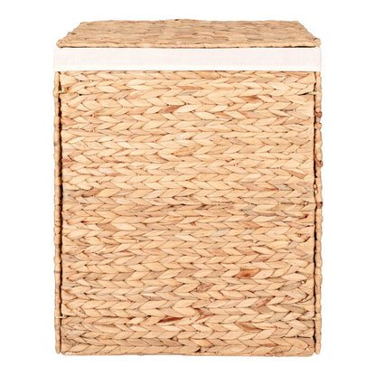Passo Laundry Basket - Natural, Water Hyacinth/Cotton/Polyester, 43x32x55 cm