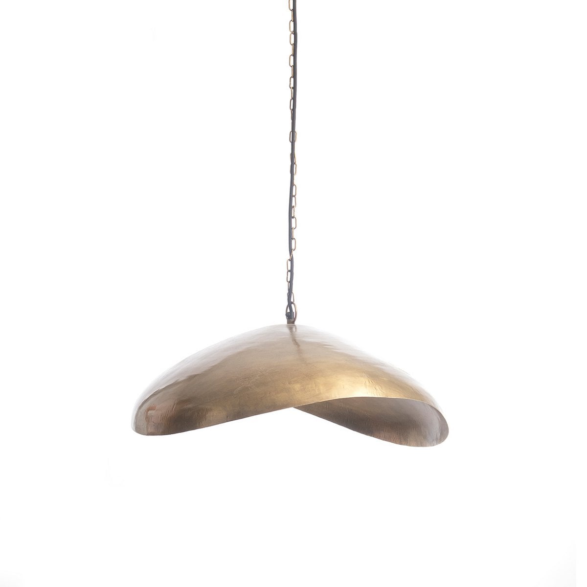 The Fortune Cookie Pendant - Brass - L