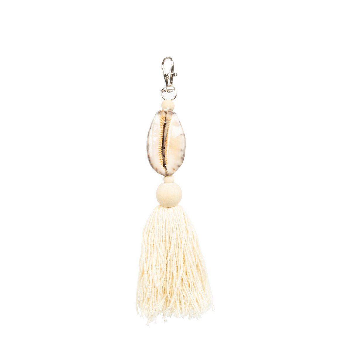 Wood Cotton Keychain - Natural Brown Sumbawa Style