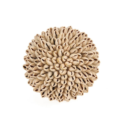 Shell Ball Decor - Coastal Home Accent - Medium