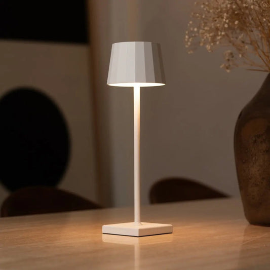 William White Rechargeable Table Lamp | Cordless, Dimmable & 120-Hour Battery Life
