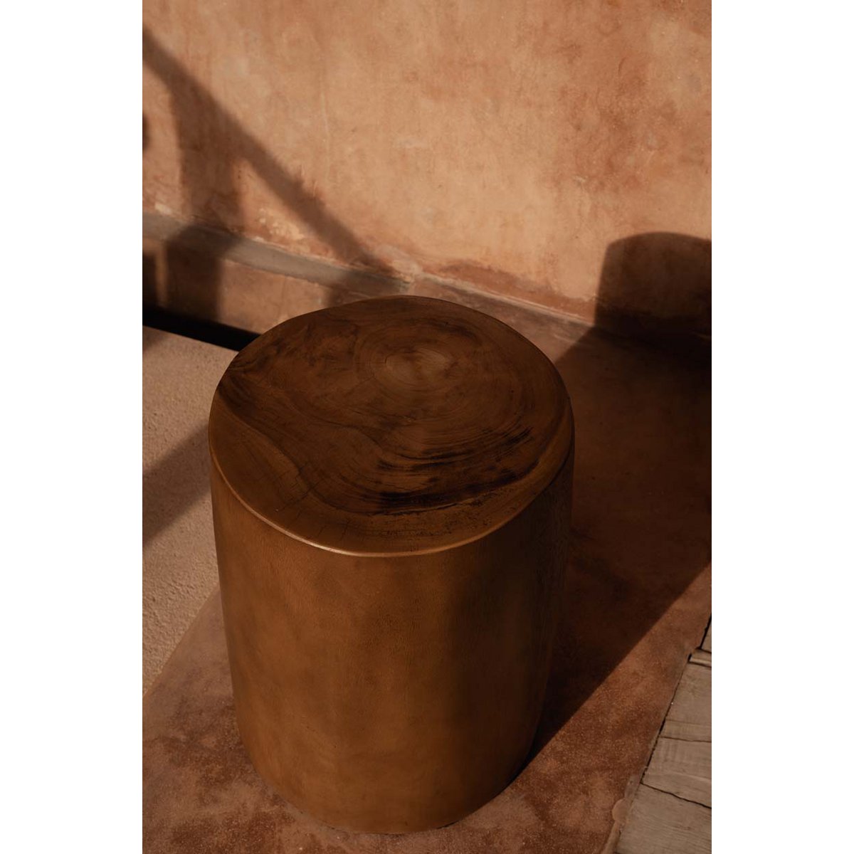 Munggur Wood Stool - The Tribe Natural Accent Stool