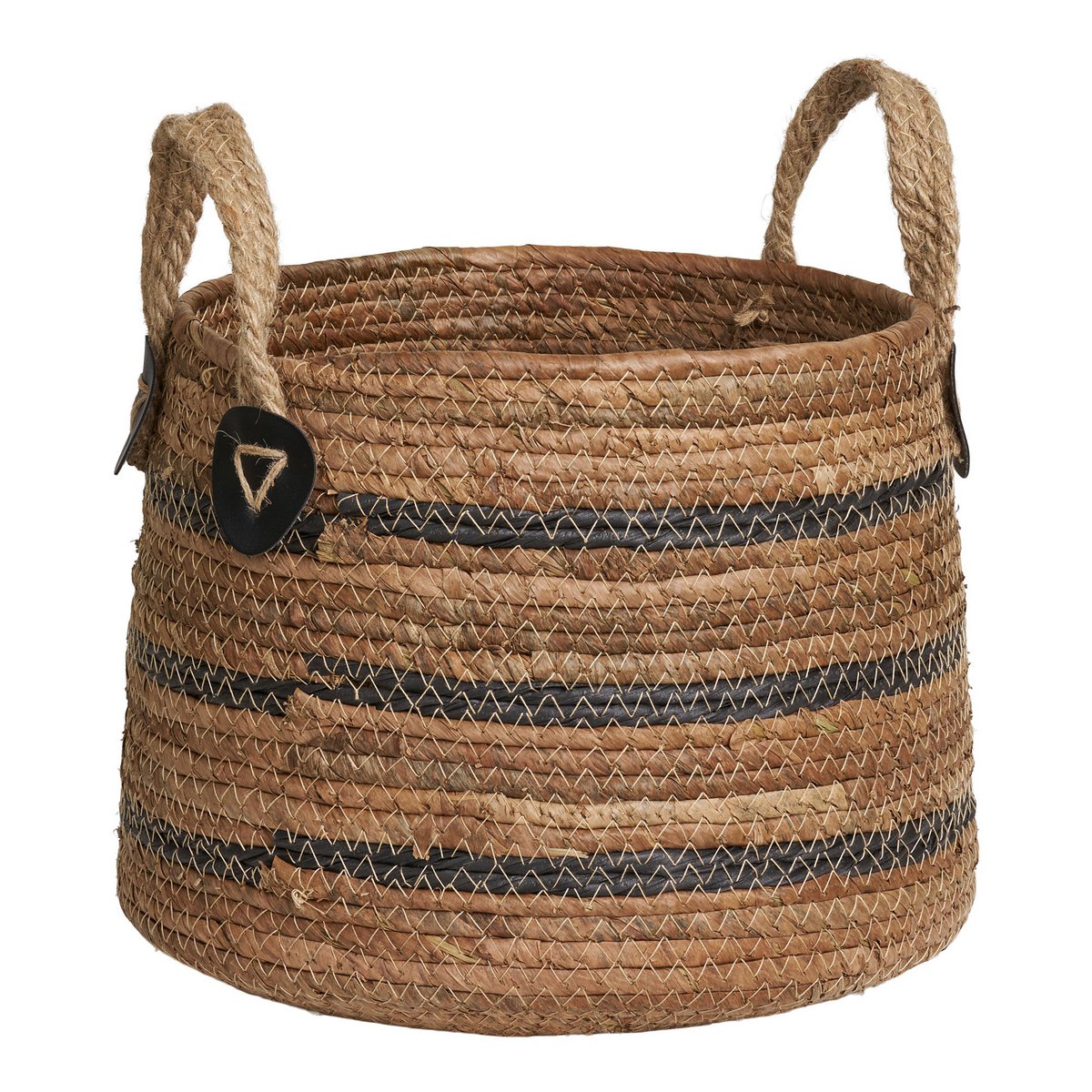 Banana Leaf Storage Baskets - Natural Fiber Erba Baskets, Set of 2