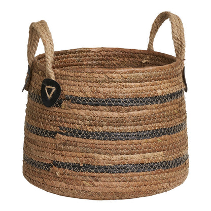 Banana Leaf Storage Baskets - Natural Fiber Erba Baskets, Set of 2