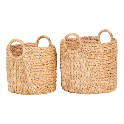 Passo Basket - Natural, Water Hyacinth, Set of 2