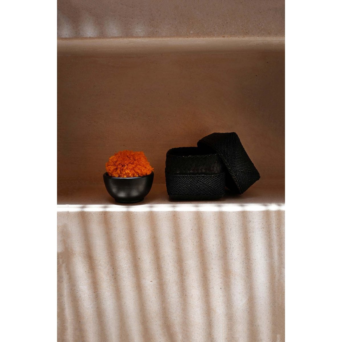 Burned Terracotta Bowl - Small Black Decorative Bowl
