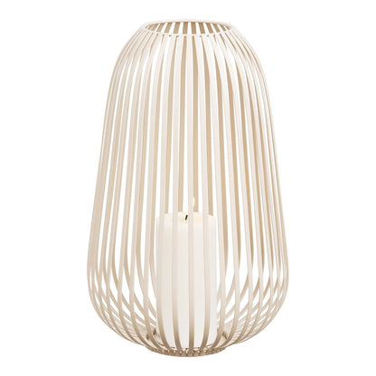 Stoense Lantern, metal, beige, ø24,5x40 cm