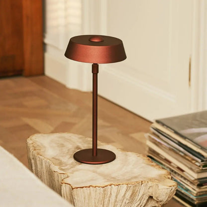 Bronze USB Rechargeable Table Lamp – Minimalist Dimmable Bedside Light