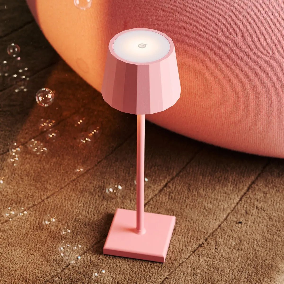 Wouter Flamingo Pink Rechargeable Table Lamp | Wireless Charging & 120-Hour Battery Life