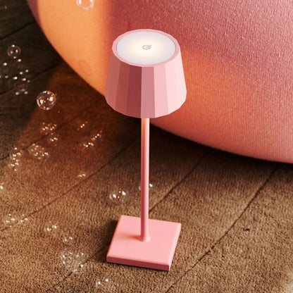 Wouter Flamingo Pink Rechargeable Table Lamp | Wireless Charging & 120-Hour Battery Life