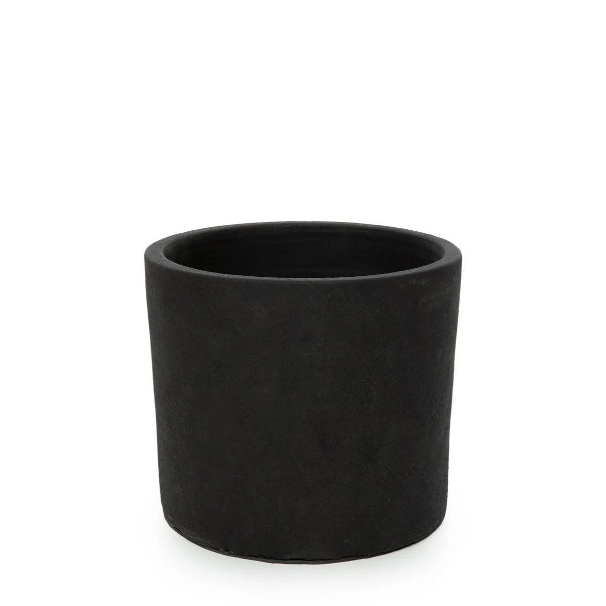Terracotta Plant Pot - Black Teak Planter for Dry Flowers, Small