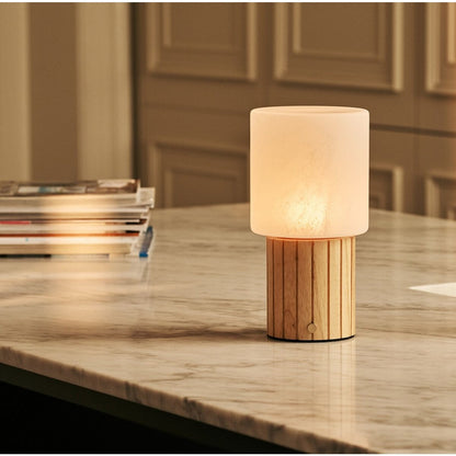 Light Brown Rechargeable Table Lamp Cordless Dimmable