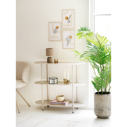 Hou Decorative pot, metal, antique beige, set af 2