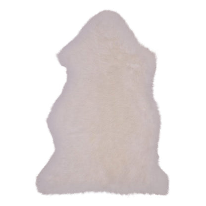 Lambskin Rug Ivory - Real Sheepskin Accent Rug - 50x85 cm