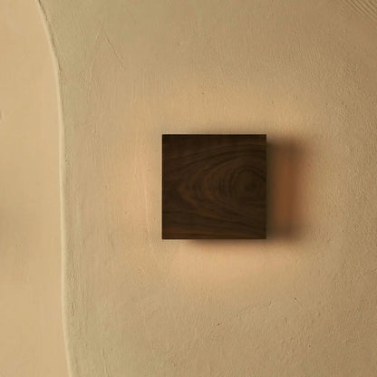 Walnut Cordless Wall Light - Rechargeable Dimmable Accent Lighting