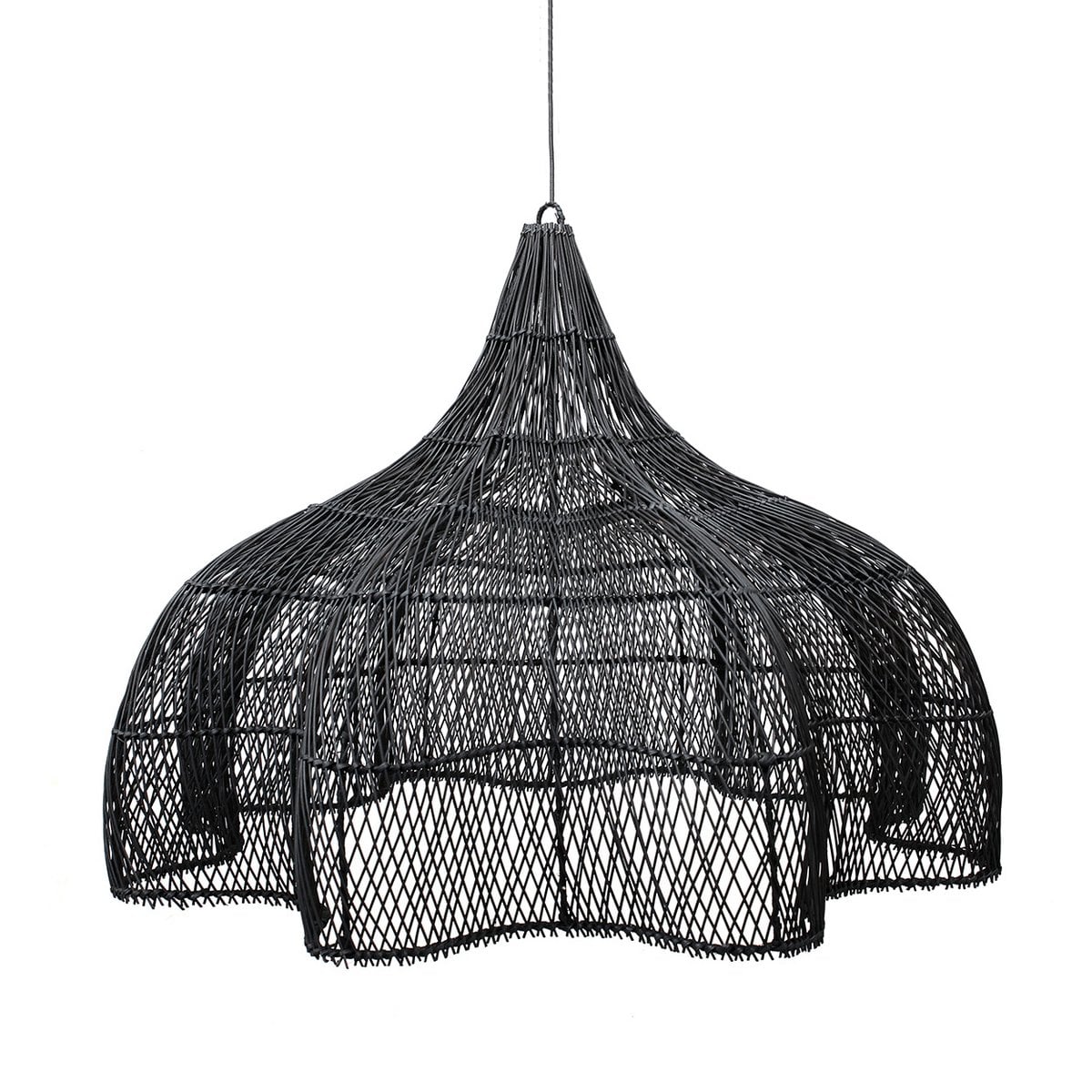 Black Cloud Pendant Lamp - XL Modern Hanging Light Fixture