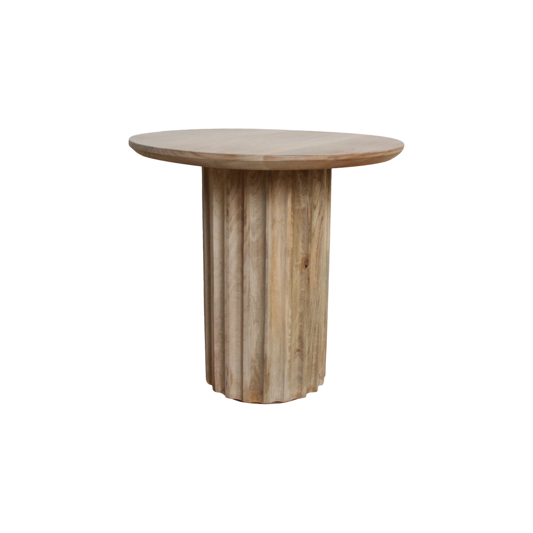 Bullnose side table natural 50 cm