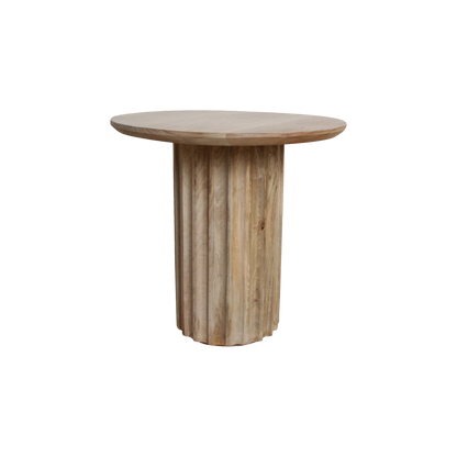 Bullnose side table natural 50 cm