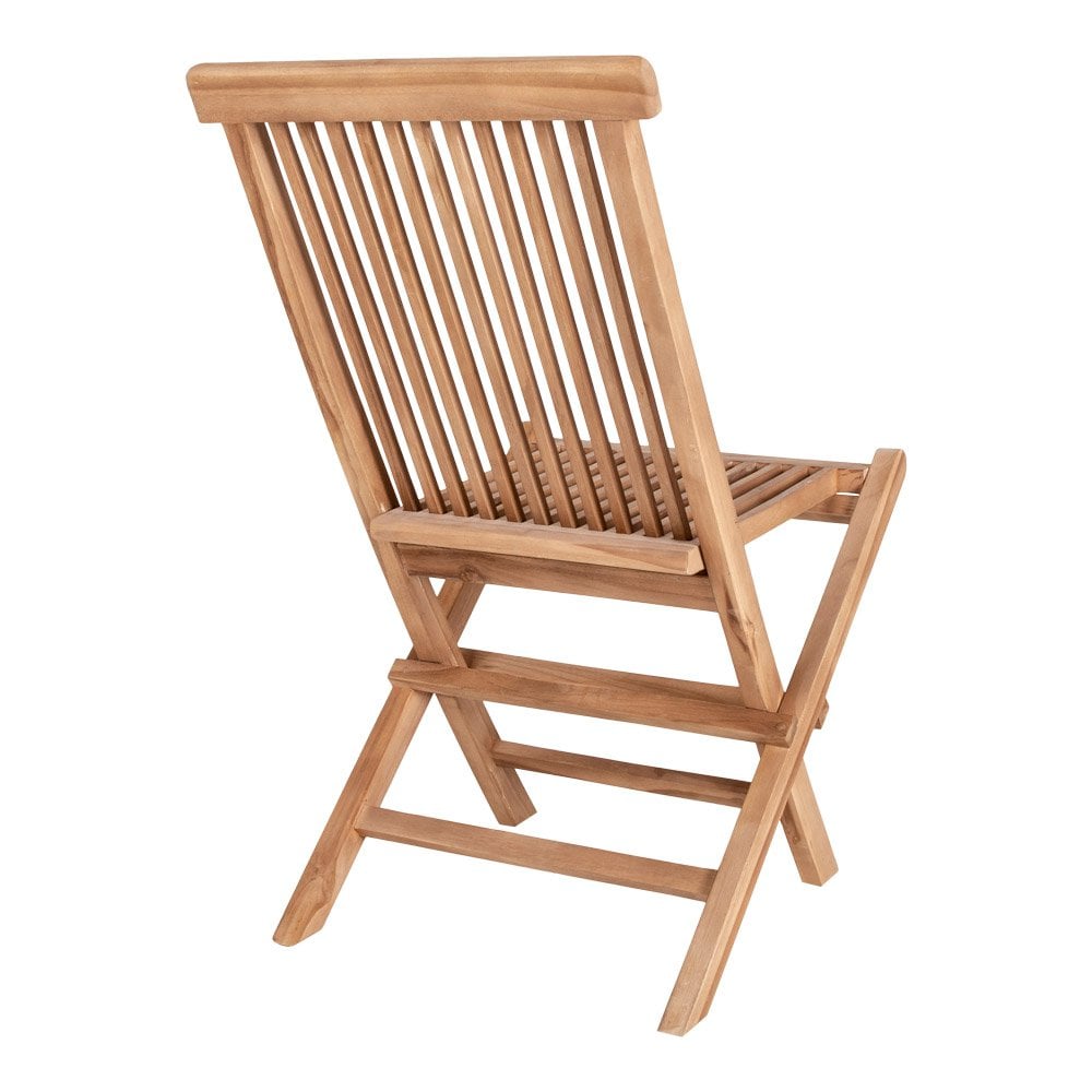Toledo Dining Chair - Natural, Teak, 62x46x89 cm - Set of 2
