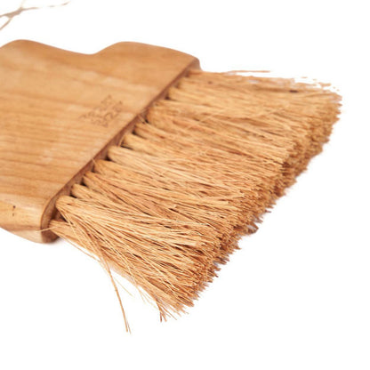 Teak Wood Crumb Brush - Natural Bristle Hand Brush for Kitchen