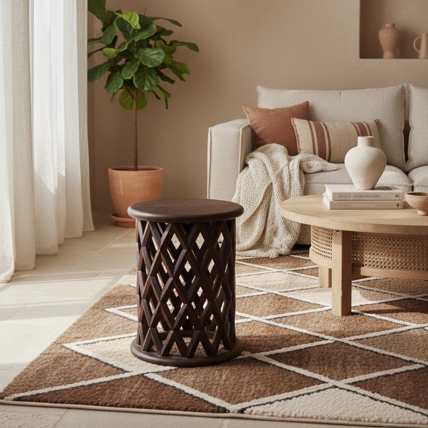 Mango Wood Stool Side Table - Palau Sustainable Design