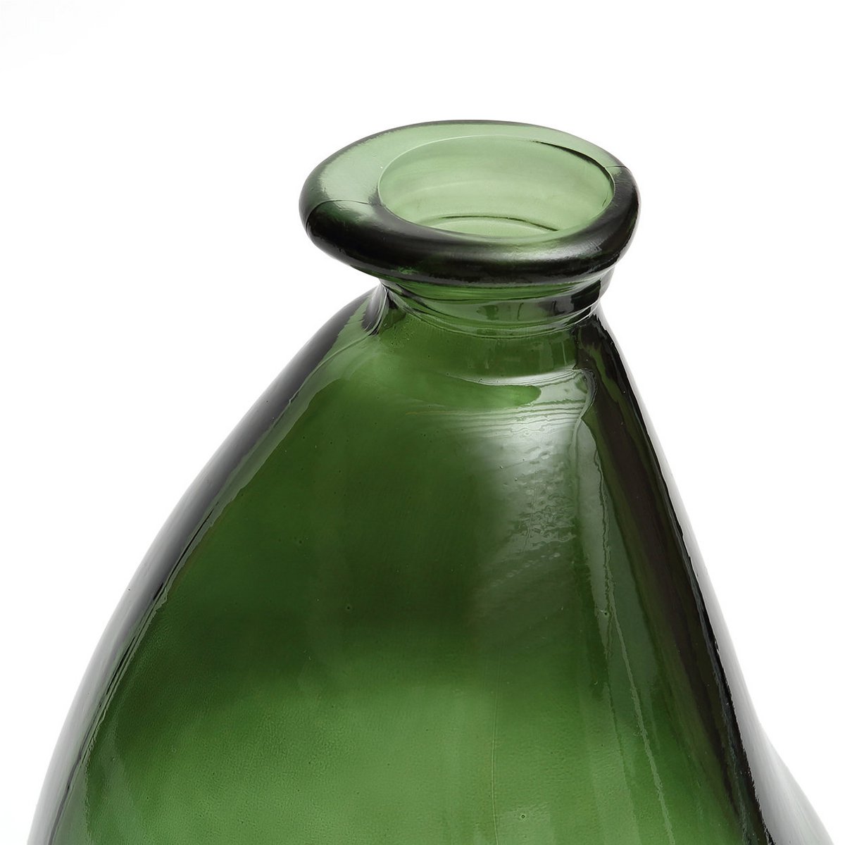 Recycled Glass Vase - Green Shudi Vase for Home Decor