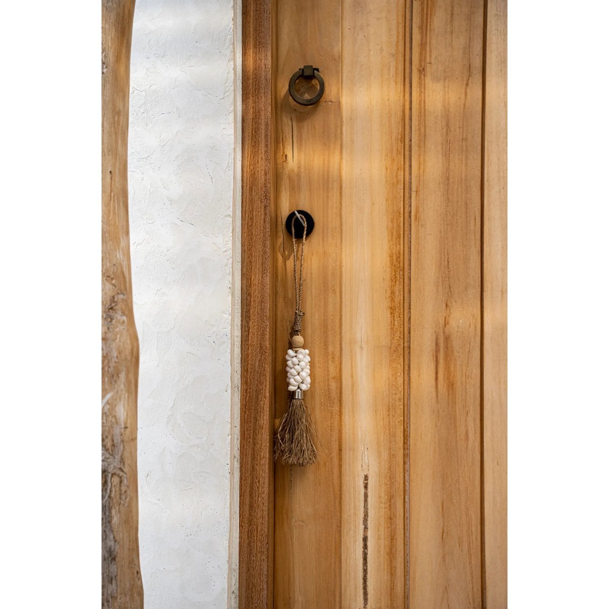 The Cowrie and Raffia Tassel - Natural