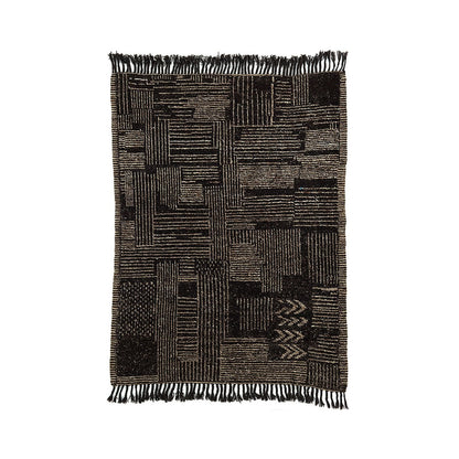 Handwoven Wool Area Rug - Afghan Tribal Design, 310x208