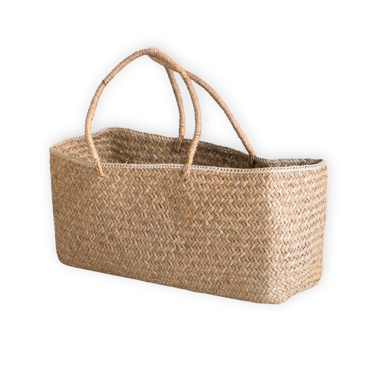 Sac en vrac tressé à la main en herbe de mer SALARA (2 tailles)