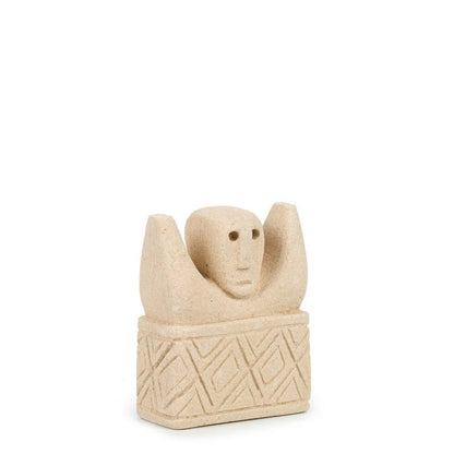 Sandstone Sumba Stone Statue - Hand Carved Indonesian Art