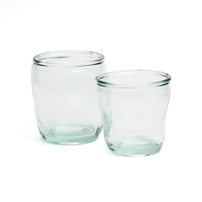 Recycled Glass Water Tumbler - The Tching Mindful Glass, Blue