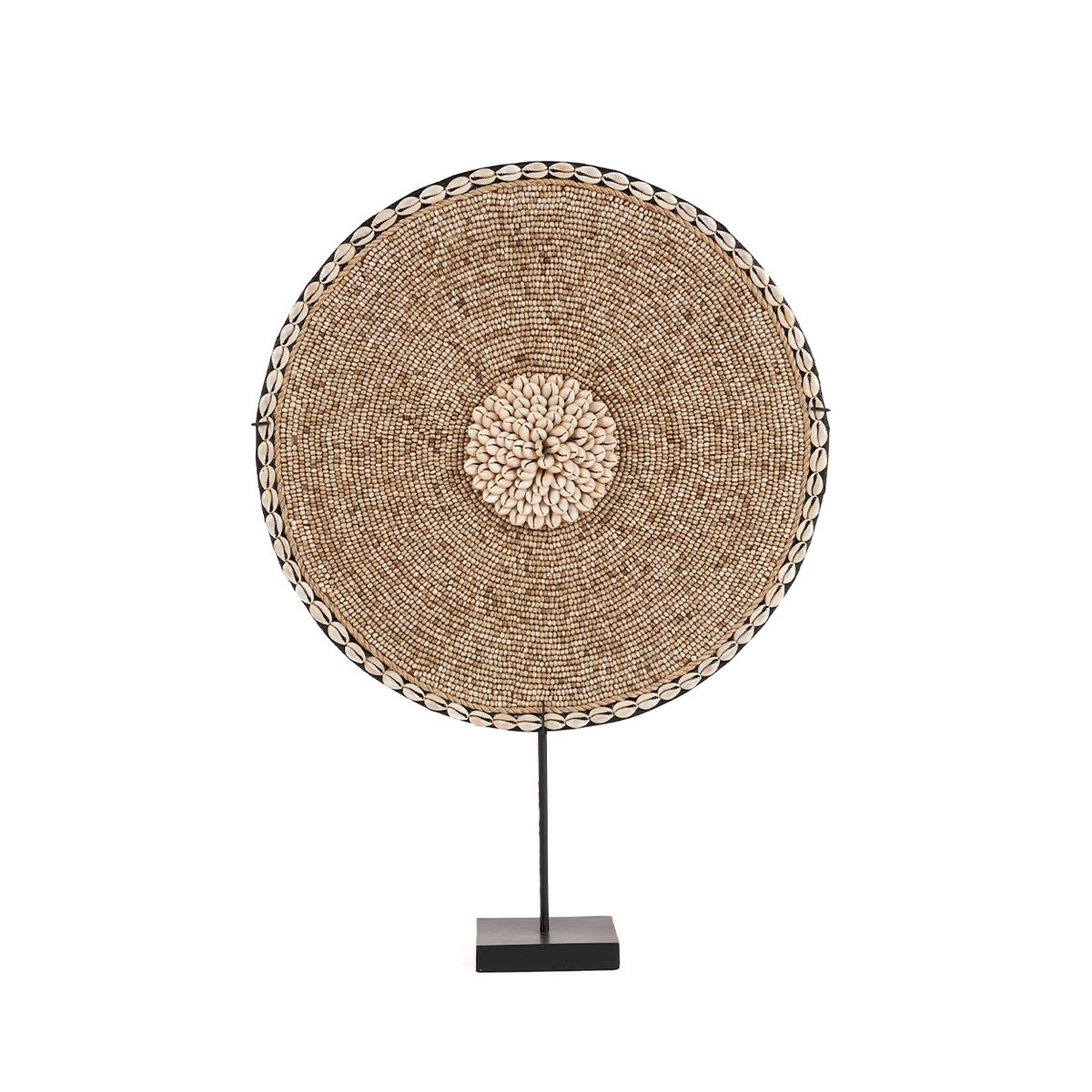 Natural White Shell on Stand – Coastal Home Decor Accent Piece