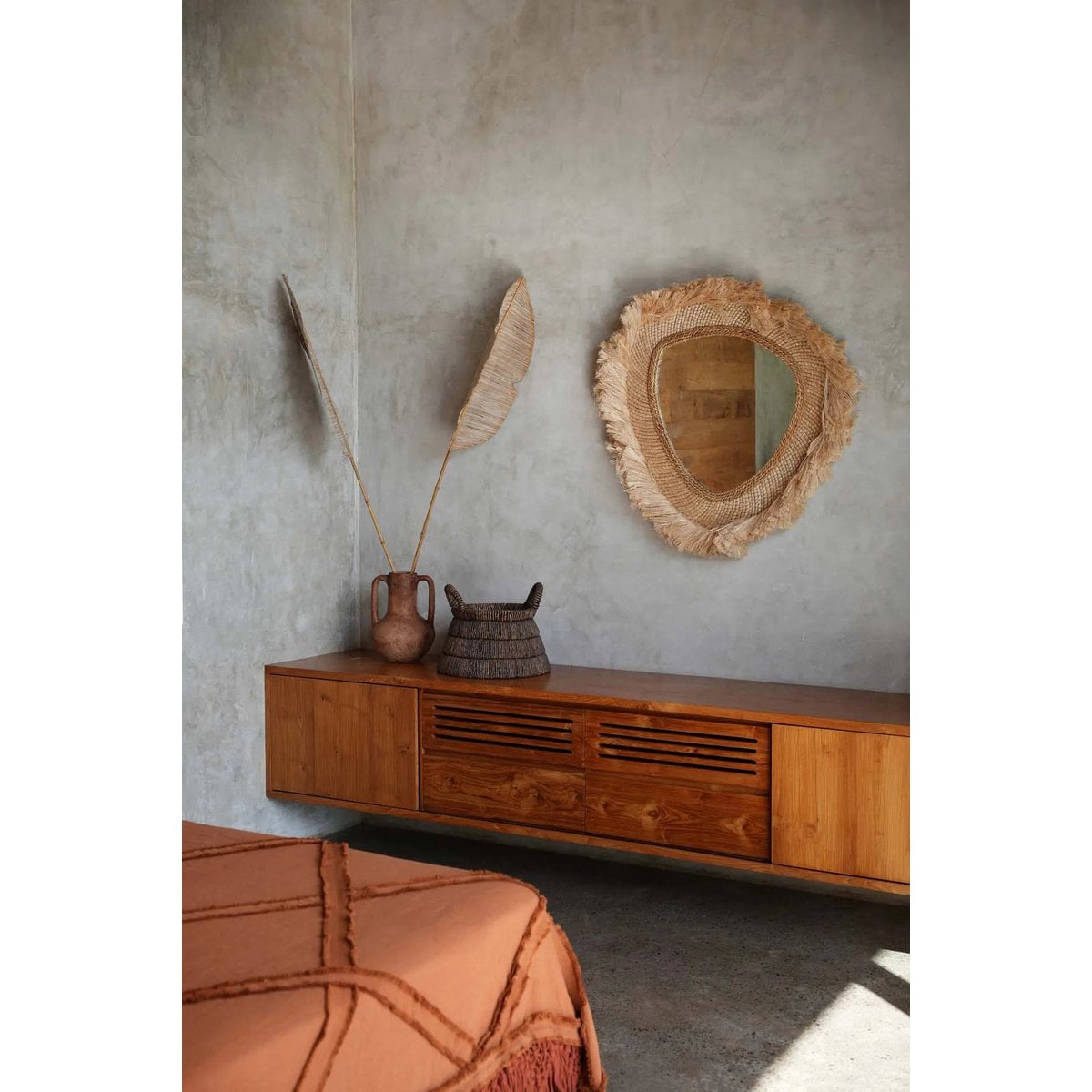 Wall Mirror Arched - Natural Finish - Large