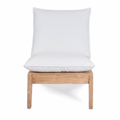 Reclaimed Teak Sofa - Natural White One Seater