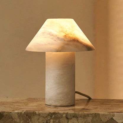 Alabaster Table Lamp - Eleonora Unique Design with Soft Glow