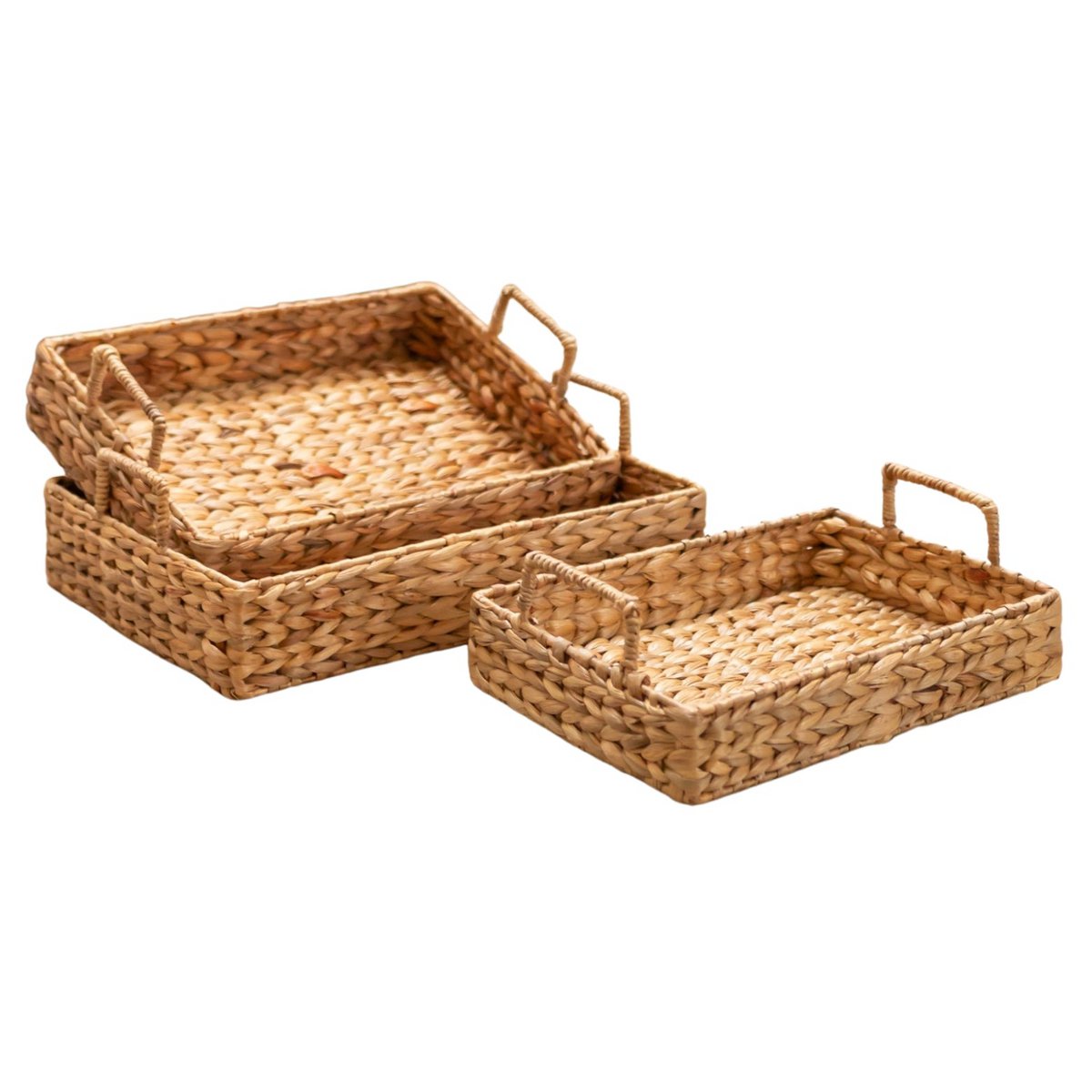 Water Hyacinth Tray BESAKIH – Handwoven Serving Tray, 3 Sizes