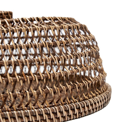 Rattan Food Cover - Natural Brown - M