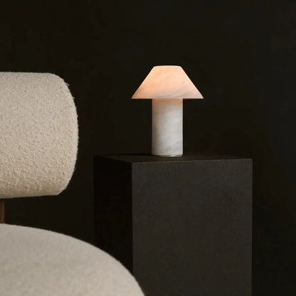 Alabaster Table Lamp - Eleonora Unique Design with Soft Glow