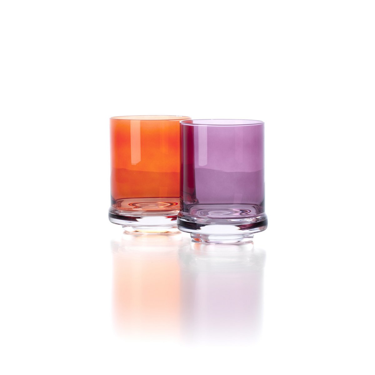 Recycled Glass Tumbler - Orange DOF Drinkware