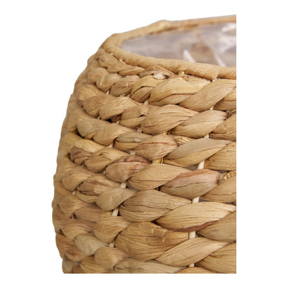 Denia Basket - Natural, Water Hyacinth, Ø34.5x34.5cm