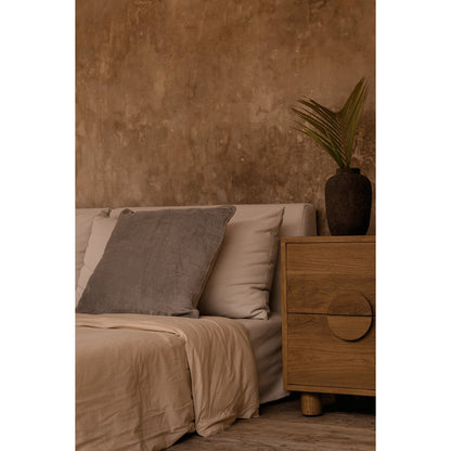 The Velvet Crush Cushion Cover - Grey - 50x50