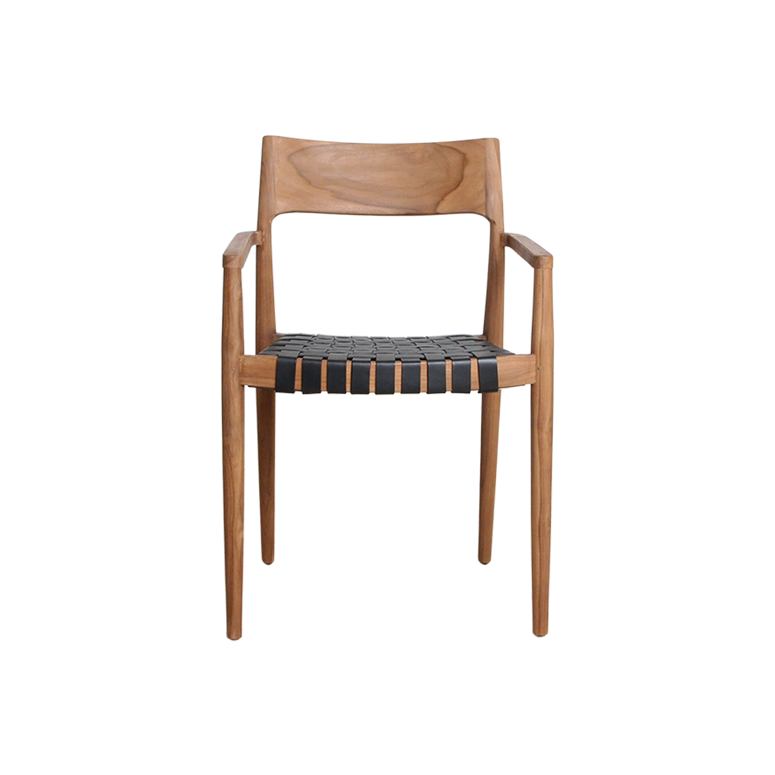 Freya dining room chair with armrest black