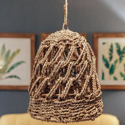 Seagrass Lampshade - Natural Woven Lamp Shade for Ambient Lighting