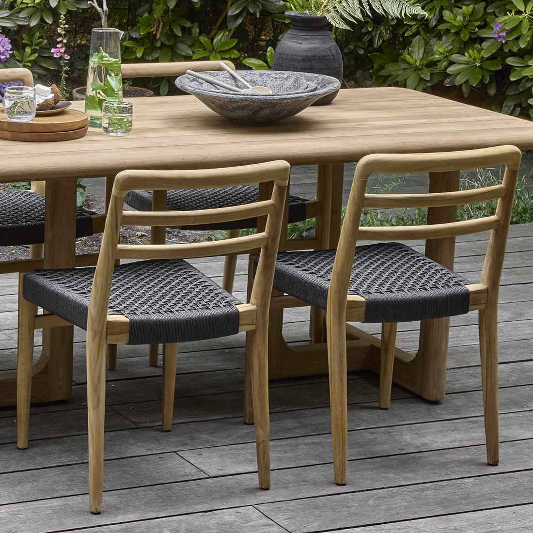 Verano garden chair black